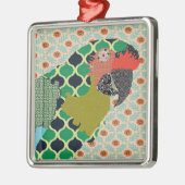 Molly Macaw Merry kerstversiering Metalen Ornament (Links)