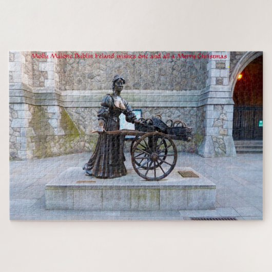 Molly Malone Dublin Ierland. Jigzaag Puzzle Legpuzzel (Horizontaal)