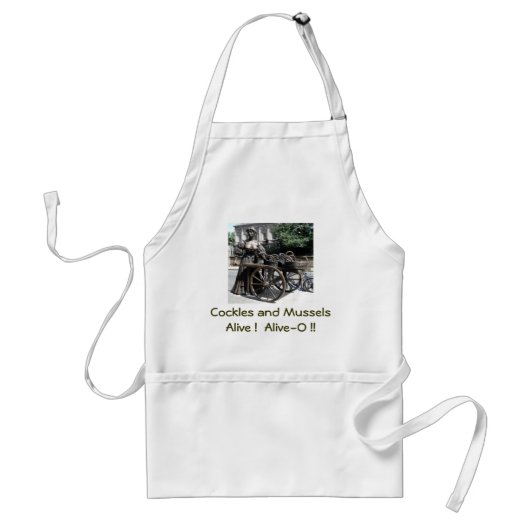Molly Malone en kruiwagen Ierland schort (Voorkant)