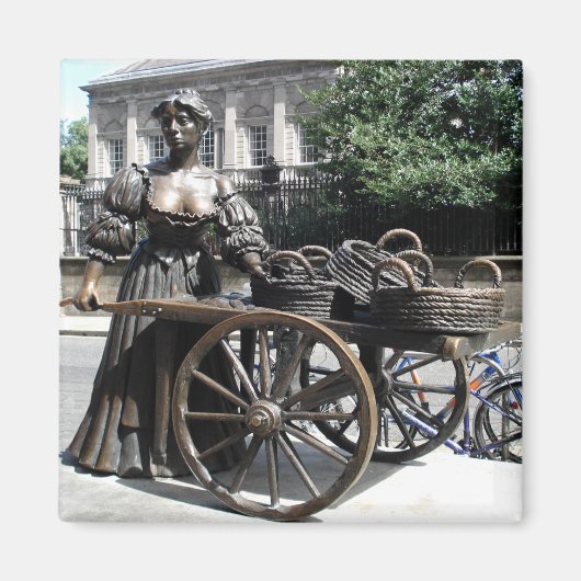Molly Malone en Wheelbarrow Ierland Magneet (Voorkant)