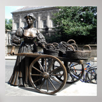 Molly Malone en Wheelbarrow Ierland Poster