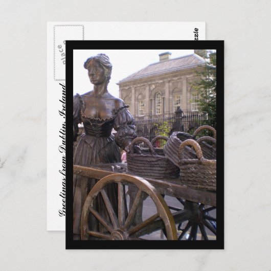 molly malone in dublin briefkaart (Voorkant / Achterkant)
