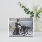 Molly Malone sculpture, Dublin city, Ierland Briefkaart (Staand voorkant)