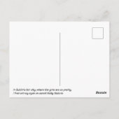 Molly Malone sculpture, Dublin city, Ierland Briefkaart (Achterkant)