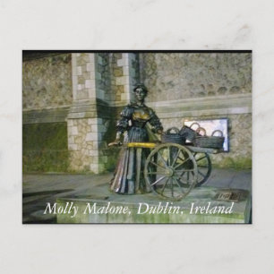 Molly Malone Statue, Dublin Ierland Briefkaart