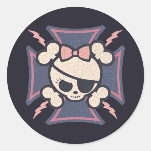Molly Maltese Ronde Sticker (Voorkant)