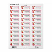 Molly Moose Valentijnsdag Adresetiketten d4 Etiket (Full Sheet)