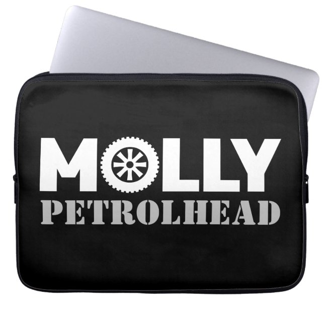 Molly Petrol Head Laptop Sleeve (Voorkant)