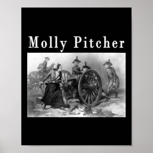 Molly Pitcher Mary Ludwig Amerikaanse Revolutionai Poster (Voorkant)