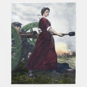 Molly Pitcher - Revolutionair oorlogspatriot Fleece Deken (Voorkant)