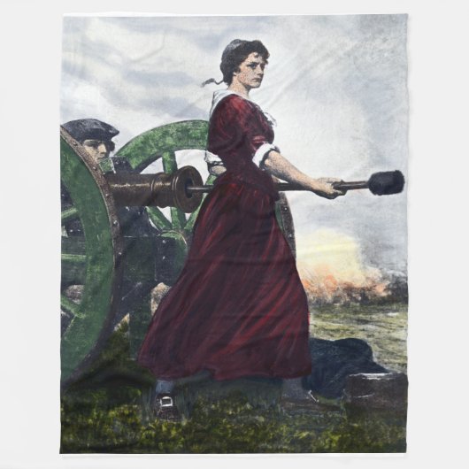 Molly Pitcher - Revolutionair oorlogspatriot Fleece Deken (Voorkant)