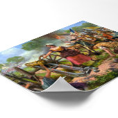 Molly Pitcher schiet met een kanon in de Slag bij  Poster (Hoek)