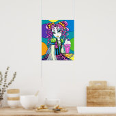 "Molly" Rainbow Ice Cream Fairy-Posters Poster (Keuken)
