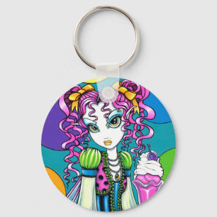 "Molly" Rainbow Ice Cream Fairy-Sleutelhanger Sleutelhanger