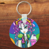 "Molly" Rainbow Ice Cream Fairy-Sleutelhanger Sleutelhanger (Voorkant)