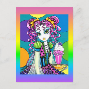 "Molly" Rainbow Soda Shop Couture Fairy Briefkaart