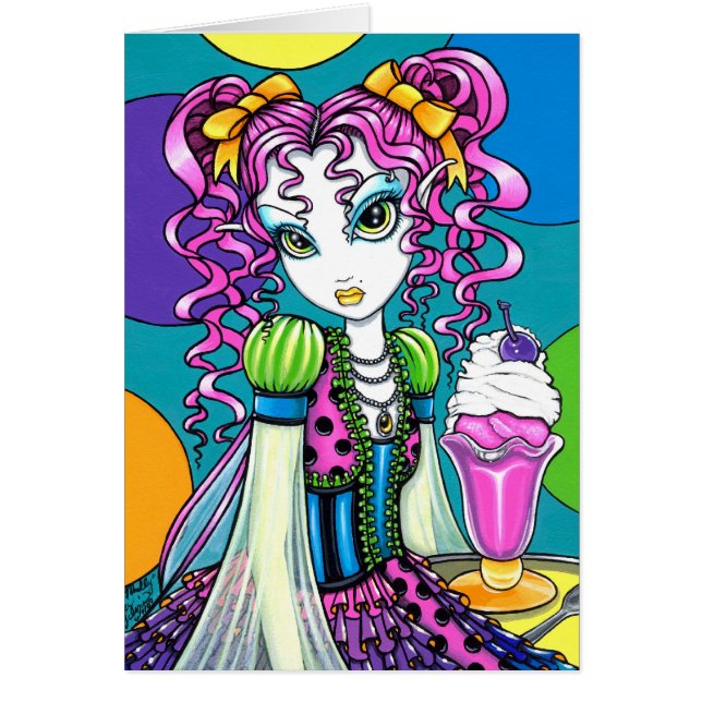 "Molly" Regenboog Ijsje Fee Kaart (Voorkant)