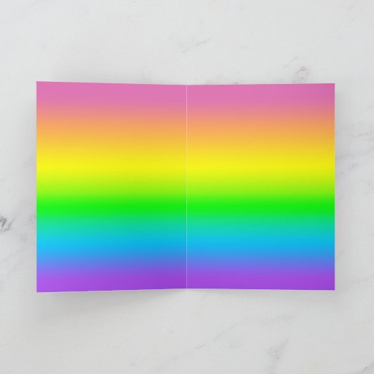 "Molly" Schattigee Rainbow Soda Shop Fairy Kaart (Binnen)