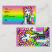 "Molly" Sherbet Ice Cream Rainbow Fairy Postage Visitekaartje (Voorkant / Achterkant)