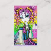 "Molly" Sherbet Ice Cream Rainbow Fairy Postage Visitekaartje (Achterkant)