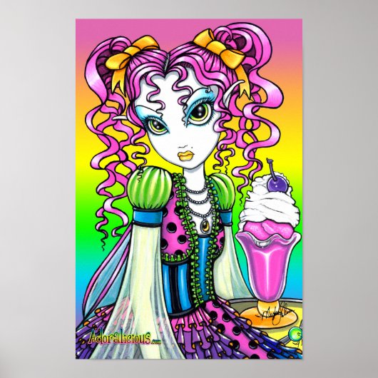 "Molly" Sherbet Ice Cream Rainbow Fairy Poster (Voorkant)