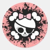 Molly Splat Ronde Sticker (Voorkant)