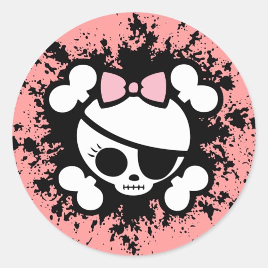 Molly Splat Ronde Sticker (Voorkant)
