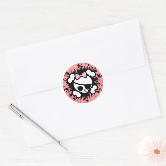 Molly Splat Ronde Sticker (Envelop)