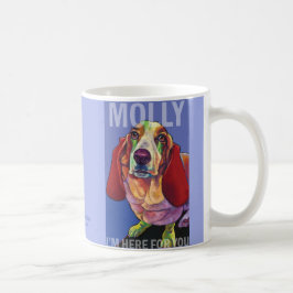 Molly the Basset Therapy Dog Mok by Ron Burns