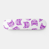 Mollycat Muddle Blue Skateboard (Horizontaal)