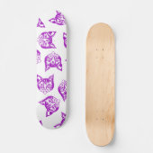 Mollycat Muddle Blue Skateboard (Voorkant)