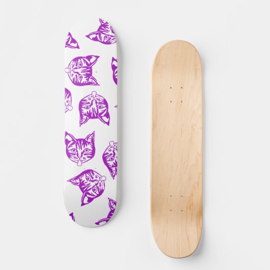 Mollycat Muddle Blue Skateboard (Voorkant)
