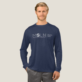 MOLN Dark Color Tri-Blend Shirt met lange mouwen