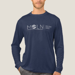 MOLN Dark Color Tri-Blend Shirt met lange mouwen