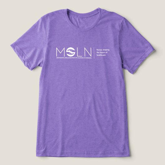 MOLN Donkere Kleur Tri-Blend T-Shirt (Design voorkant)