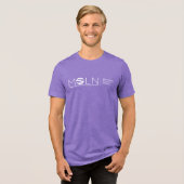 MOLN Donkere Kleur Tri-Blend T-Shirt (Voorkant volledig)