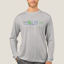 MOLN lichte kleur Tri-Blend Shirt met lange mouwen