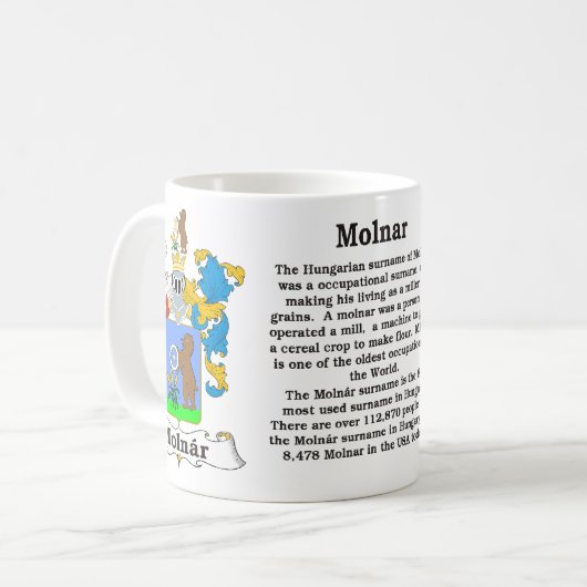 Molnar Family Crest Mok (Voorkant links)