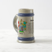 Molnar Family Crest Stein Bierpul (Voorkant links)