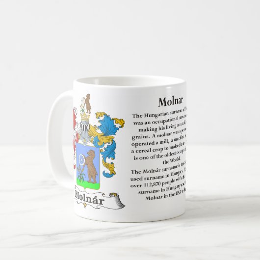 Molnar - gezinskabel van de Mok van wapens (Voorkant links)