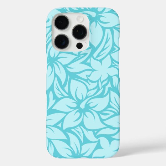 Moloa Bay Hawaïaanse Hibiscus Tonale Aqua Case-Mate iPhone Case (Achterkant)