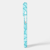 Moloa Bay Hawaïaanse Hibiscus Tonale Aqua Case-Mate iPhone Case (Achterkant / Links)