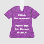 Moloaa Bay Hawaiian Hibiscus Aloha Shirt Ornament (achterkant)