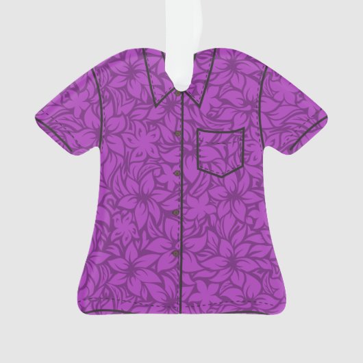 Moloaa Bay Hawaiian Hibiscus Aloha Shirt Ornament (voorkant)