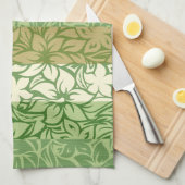 Moloaa Bay Hawaiian Hibiscus Gestreepte Handdoeken (Quarter Fold)