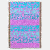 Moloaa Bay Hawaiian Hibiscus Striped Blankets Deken (Voorkant Verticaal)