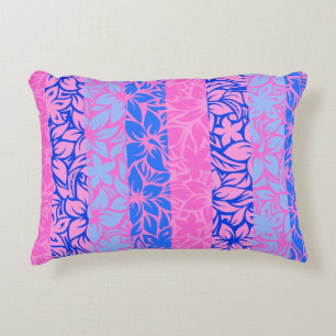 Moloaa Bay Hawaiian Hibiscus Striped Reversible Decoratief Kussen