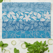 Moloaa Bay Hawaiian Hibiscus Striped Towels Theedoek (Gevouwen)