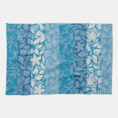 Moloaa Bay Hawaiian Hibiscus Striped Towels Theedoek (Horizontaal)