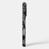 Moloaa Bay Hawaiian Hibiscus Tonaal Zwart Case-Mate iPhone Case (Achterkant / Rechts)